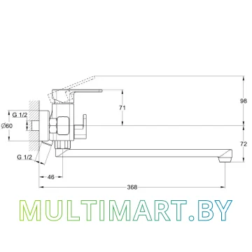 Смеситель Econoce EC0594 картинка 2